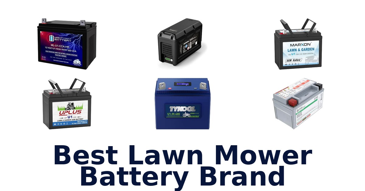 Best Lawn Mower Battery Brand