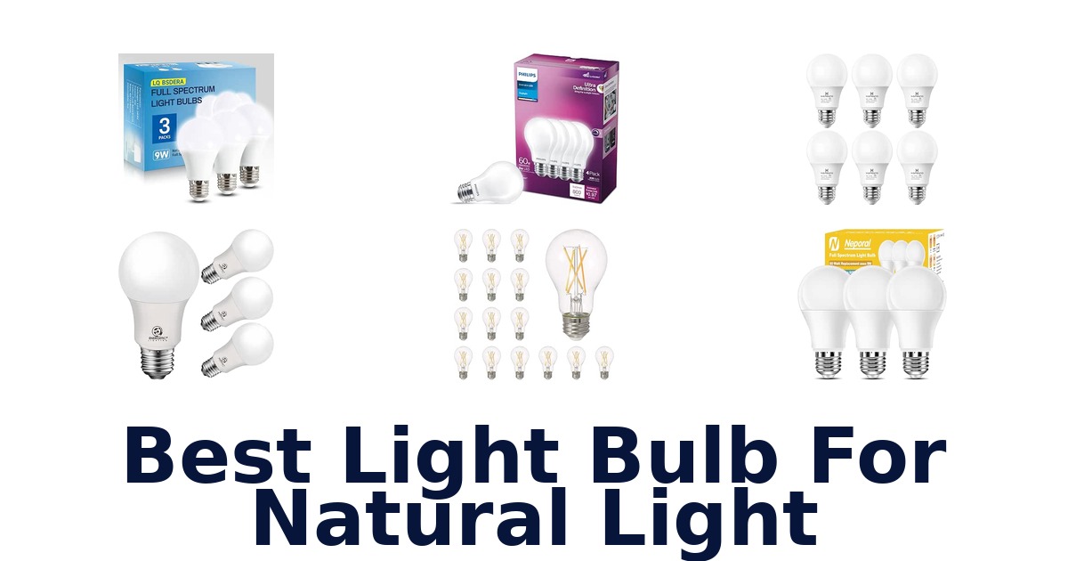 Best Light Bulb For Natural Light