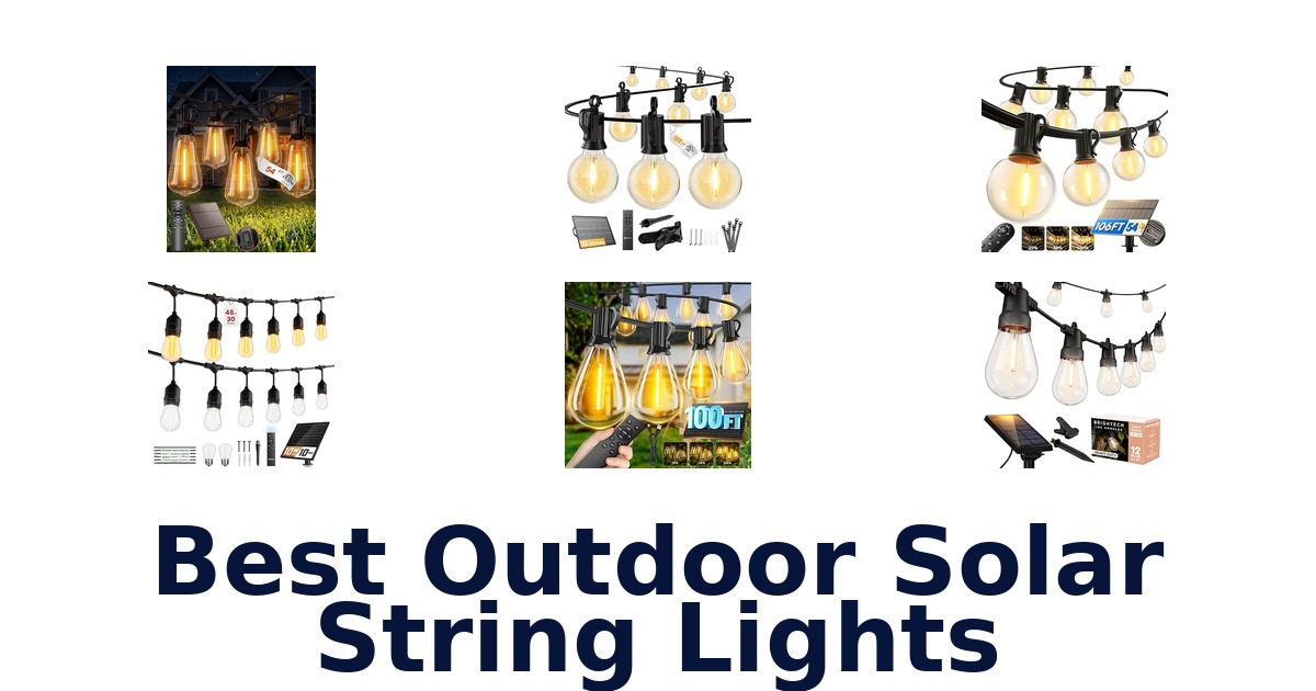 Best Outdoor Solar String Lights