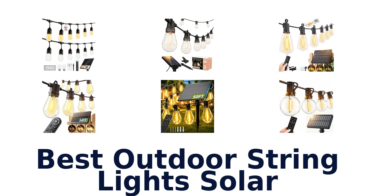 Best Outdoor String Lights Solar