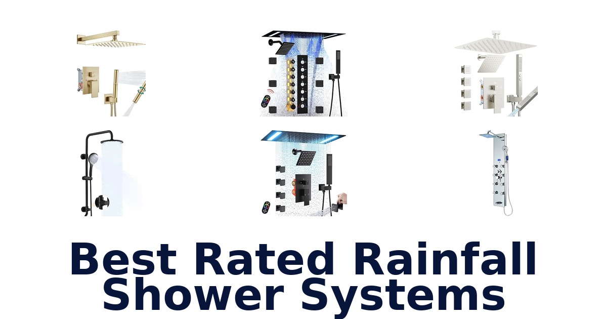 Best Rated Rainfall Shower Systems