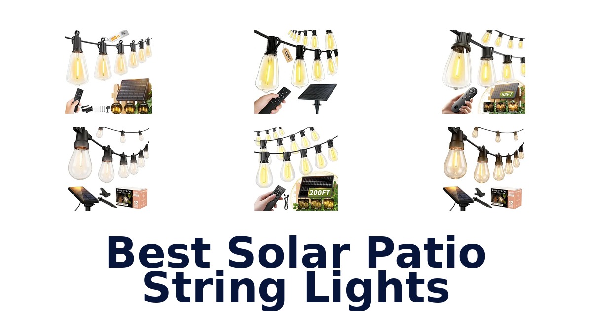 Best Solar Patio String Lights