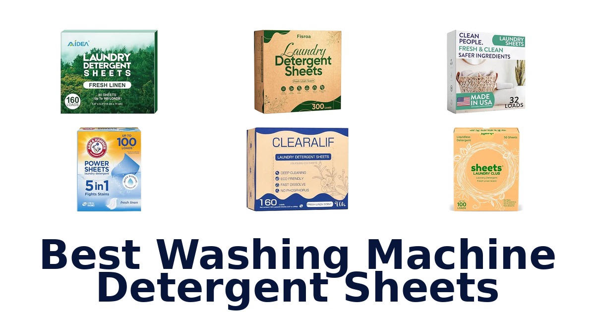 Best Washing Machine Detergent Sheets
