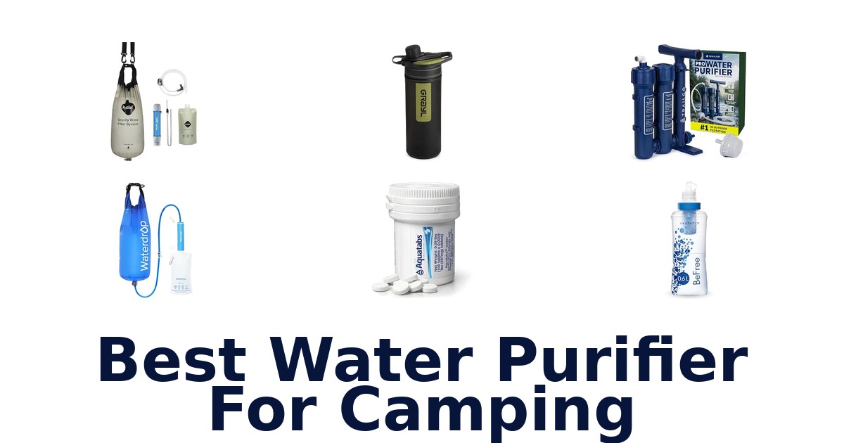 Best Water Purifier For Camping