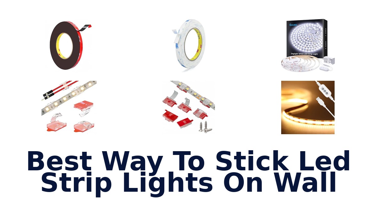 Best Way To Stick Led Strip Lights On Wall