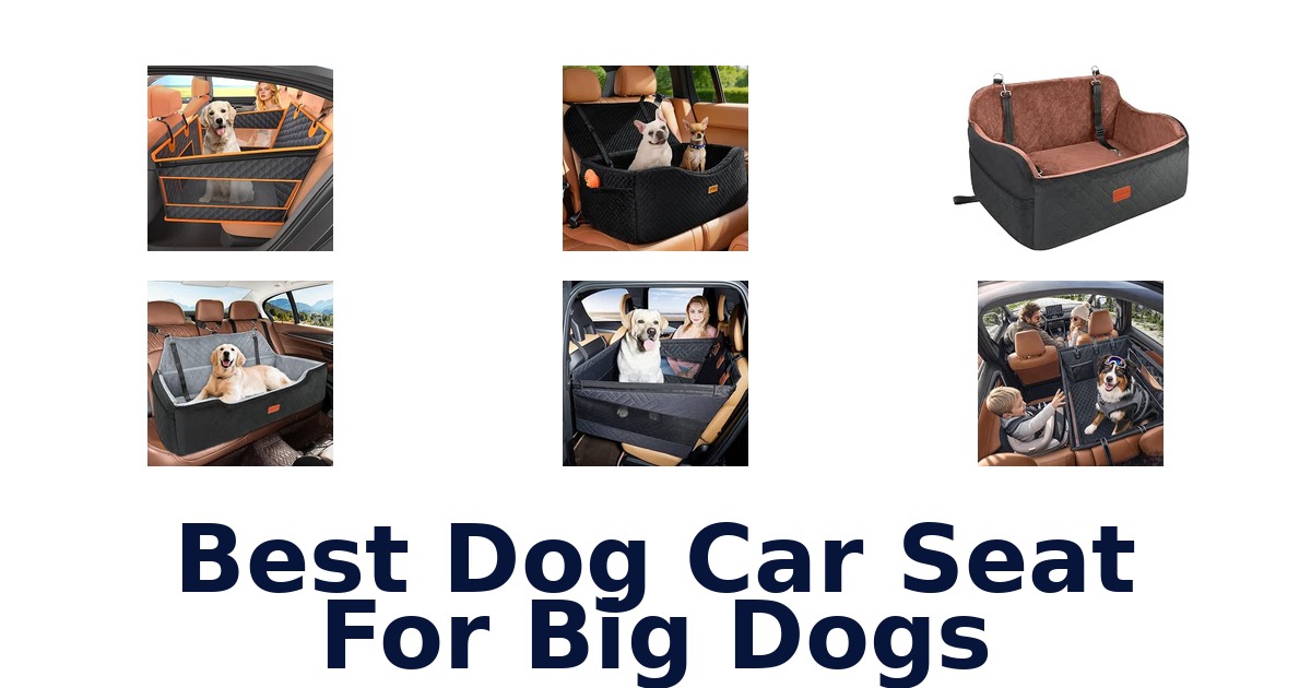 Best Dog Car Seat For Big Dogs