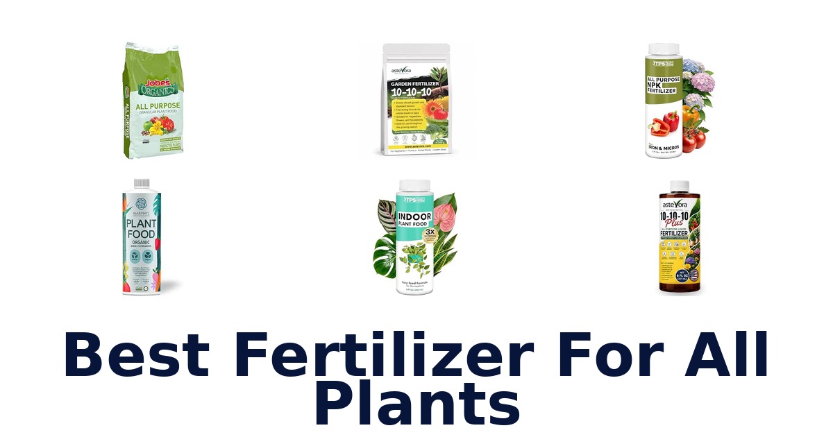 Best Fertilizer For All Plants